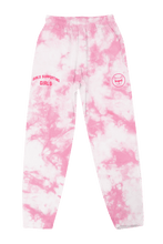Load image into Gallery viewer, Adelaine Morin &#39;Girls Supporting Girl&#39;s Pastel Pink Tie Dye Sweatpants
