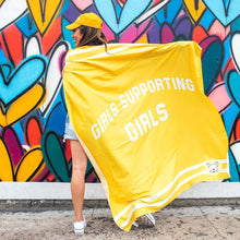 Load image into Gallery viewer, Adelaine Morin &#39;Girls Supporting Girls&#39; Tapestry
